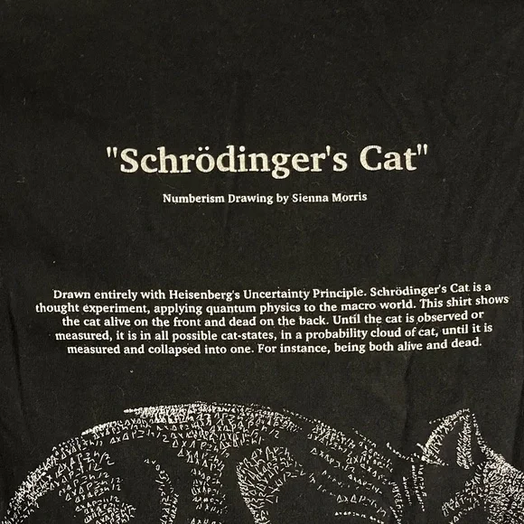 T-shirt Schrödinger’s Cat size Small - Picture 5 of 6